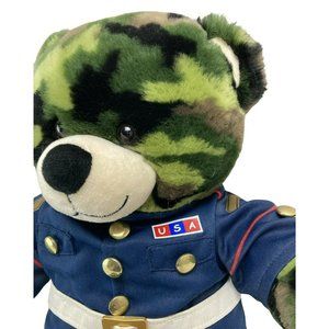 Build A Bear Camo Marines Bear Plush 16"